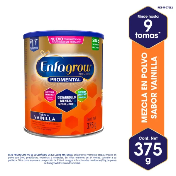 Enfagrow promental vainilla 375 gramos