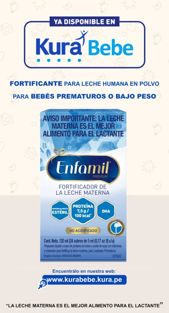 FORTIFICANTE DE LECHE para bebes prematuros en Perú