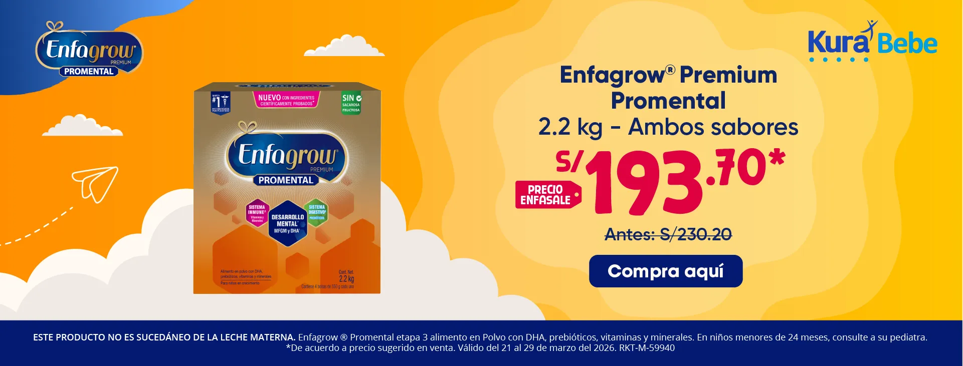 Enfagrow fórmula infantil venta Perú