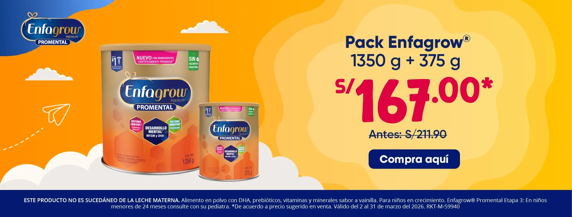 Enfagrow fórmula infantil venta Perú