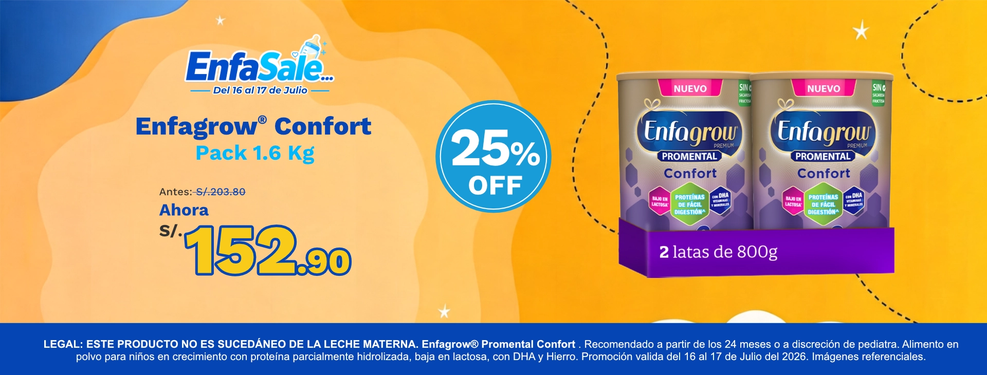 Compra Enfagrow Confort Enfasale Julio en Lima